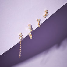 Load image into Gallery viewer, MILA | Lab Grown Diamond Threadless Flatback Earring by Aurelie Gi — alternate angle