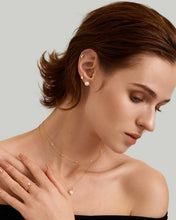 Load image into Gallery viewer, Lab-Grown Diamond Cluster Threadless End by Aurelie Gi — on model
