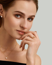 Load image into Gallery viewer, COLETTE | Pearl and Lab Grown Diamond Ring by Aurelie Gi — on model