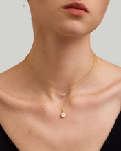 Load image into Gallery viewer, CASELLA | Pear Lab Grown Diamond Solitaire Necklace by Aurelie Gi — alternate angle