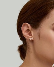 Load image into Gallery viewer, TESS | Lab Grown Diamond Bow Pair Stud Earrings by Aurelie Gi — detail view