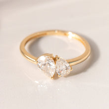 Load image into Gallery viewer, AUBREY | Toi et Moi Pear Lab Grown Diamond Ring