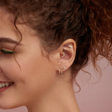 Load image into Gallery viewer, CELESTIA | Opal and Lab-Grown Diamond Drop Earring