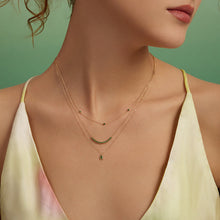 Load image into Gallery viewer, ASPEN | Tsavorite Bezel Necklace by Aurelie Gi — detail view