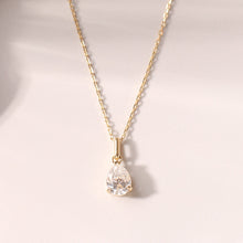 Load image into Gallery viewer, CASELLA | Pear Lab Grown Diamond Solitaire Necklace