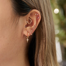 Load image into Gallery viewer, NOVA | Triple Diamond Starburst Single Earring by Aurelie Gi — detail view