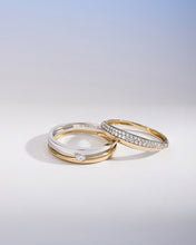 Load image into Gallery viewer, GILEA | Two-Tone Pavé Lab Grown Diamond Ring by Aurelie Gi — alternate angle