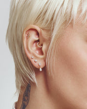 Load image into Gallery viewer, HERMIONE | Double Pear Lab Grown Diamond Threaded Flatback by Aurelie Gi — detail view
