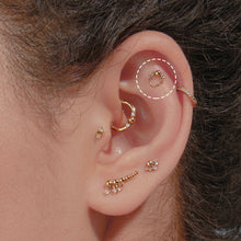 Load image into Gallery viewer, RIPLEY | Lab Grown Diamond Drop Chain Threadless Flatback Earring by Aurelie Gi — detail view
