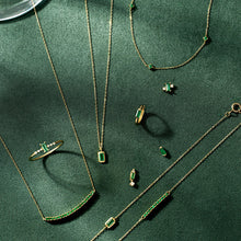 Load image into Gallery viewer, SAGE | Tsavorite Baguette Earring