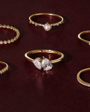 Load image into Gallery viewer, AUBREY | Toi et Moi Pear Lab Grown Diamond Ring by Aurelie Gi — alternate angle