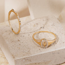 Load image into Gallery viewer, NEPTUNE | Diamond Constellation Stackable Band by Aurelie Gi — on model