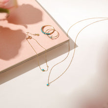 Load image into Gallery viewer, MARIA | Turquoise Stacking Ring by Aurelie Gi — alternate angle