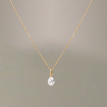 Load image into Gallery viewer, CASELLA | Pear Lab Grown Diamond Solitaire Necklace