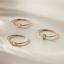 Load image into Gallery viewer, JOVIE | Tsavorite and Lab-Grown Diamond Ring