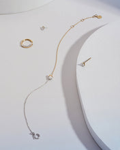 Load image into Gallery viewer, SANILIA | Two-Tone Bezel Pear Lab Grown Diamond Bracelet by Aurelie Gi — on model