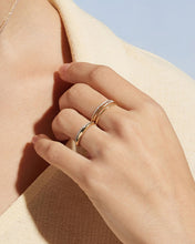 Load image into Gallery viewer, GILEA | Two-Tone Pavé Lab Grown Diamond Ring by Aurelie Gi — detail view