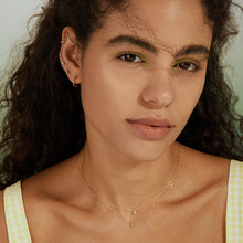 Load image into Gallery viewer, EZME | Tsavorite Huggie Hoop