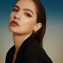 Load image into Gallery viewer, LACEY | White Sapphire Huggie Hoop