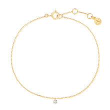 Load image into Gallery viewer, PIROUETTE | Single Floating Diamond Bracelet by Aurelie Gi — alternate angle