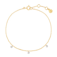 Load image into Gallery viewer, POISE | Triple Floating Diamond Bracelet