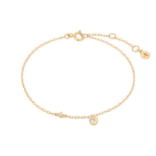 Load image into Gallery viewer, ROSALIND | Half Moon Bezel Lab Grown Diamond Bracelet by Aurelie Gi — on model