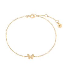 Load image into Gallery viewer, FABLE | Lab Grown Diamond Accent Butterfly Bracelet by Aurelie Gi — on model