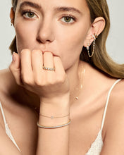 Load image into Gallery viewer, Letter Pavé Diamond Bracelet by Aurelie Gi — alternate angle