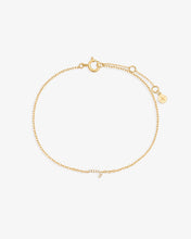 Load image into Gallery viewer, Letter Pavé Diamond Bracelet by Aurelie Gi — alternate angle