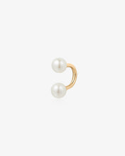 Load image into Gallery viewer, SADIE | Pearl Barbell Ring by Aurelie Gi