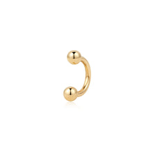 Load image into Gallery viewer, VIVIANA | Ball Barbell Ring by Aurelie Gi — detail view
