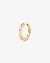 Load image into Gallery viewer, OLA | Single Diamond Pavé Huggie by Aurelie Gi