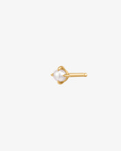 Load image into Gallery viewer, EVANGELINE | Single White Pearl Stud Earring by Aurelie Gi