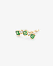 Load image into Gallery viewer, JAIDA | Tsavorite and White Sapphire Climber Earring by Aurelie Gi