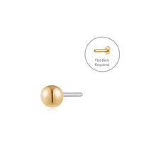 Load image into Gallery viewer, SPHERE | Round Threadless Flatback Earring