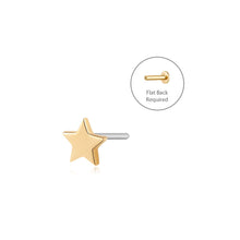 Load image into Gallery viewer, TWINKLE | Star Piercing Threadless Flatback Earring
