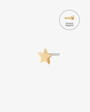 Load image into Gallery viewer, TWINKLE | Star Threadless Flatback Earring by Aurelie Gi
