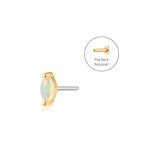 Load image into Gallery viewer, PETAL | Opal Threadless Flatback Earring