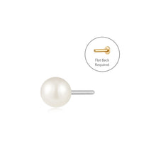 Load image into Gallery viewer, LUSTRE | Pearl Threadless Flatback Earring