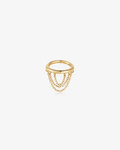Load image into Gallery viewer, BROOKLYN | Triple Draped Chain Clicker Hoop by Aurelie Gi