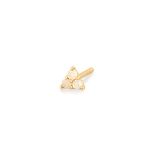 Load image into Gallery viewer, DAHLIA | Tri-Opal Stud Earring by Aurelie Gi — alternate angle