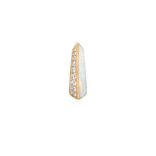 Load image into Gallery viewer, TINA | Opal and Lab Grown Diamond Huggie by Aurelie Gi — alternate angle