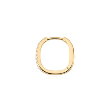 Load image into Gallery viewer, IMAN | Lab Grown Diamond Paperclip Huggie by Aurelie Gi — alternate angle