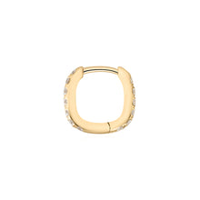 Load image into Gallery viewer, KARLIE | Lab Grown Diamond Oval Paperclip Huggie by Aurelie Gi — alternate angle