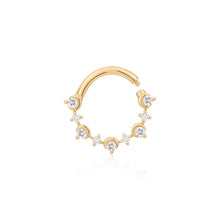 Load image into Gallery viewer, AMARA | Bezel Half Moon Lab Grown Diamond Clicker by Aurelie Gi — alternate angle