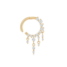 Load image into Gallery viewer, KOLBIE | Dangling Lab Grown Diamond Clicker by Aurelie Gi — alternate angle