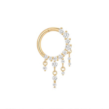 Load image into Gallery viewer, KOLBIE | Dangling Lab Grown Diamond Clicker by Aurelie Gi — on model