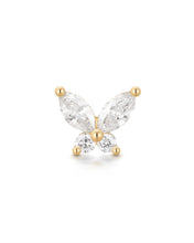 Load image into Gallery viewer, CASSANDRA | Marquise Lab Grown Diamond Butterfly Single Stud Earring by Aurelie Gi — alternate angle