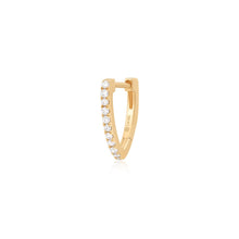 Load image into Gallery viewer, AZURA | Bead Set Lab Grown Diamond Huggie by Aurelie Gi — alternate angle