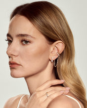 Load image into Gallery viewer, Drop Pear & Round Lab Grown Diamond Single Stud by Aurelie Gi — alternate angle